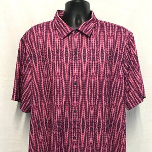 TOMMY BAHAMA Mens Large Purple Clover Bahama Coast Shibori Sands XXL Shirt
